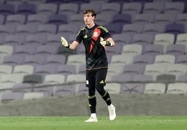 Lander Emery, durante un partido de esta temporada pasada.